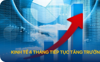 Kinh tế 4 tháng tiếp tục tăng trưởng